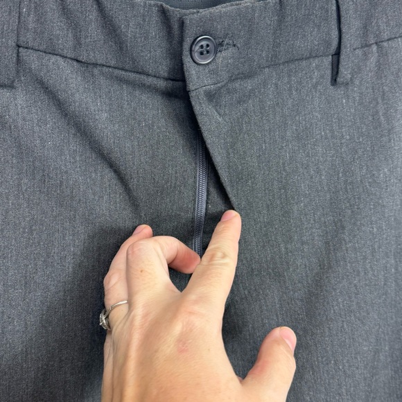 Daniel Hechter Paris Stretch Gray Dress Pants 36x32 - Picture 6 of 10